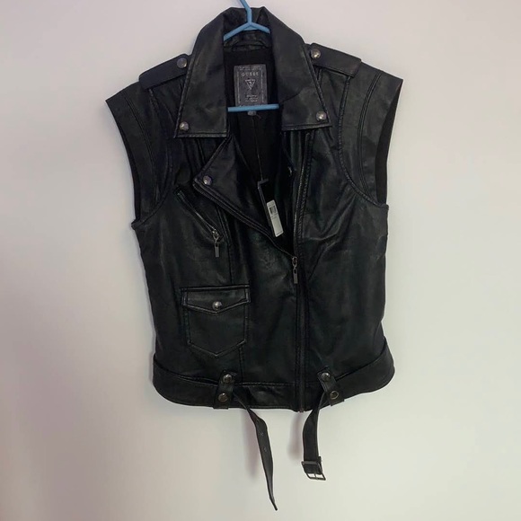Guess Faux Leather Vest - Picture 2 of 11
